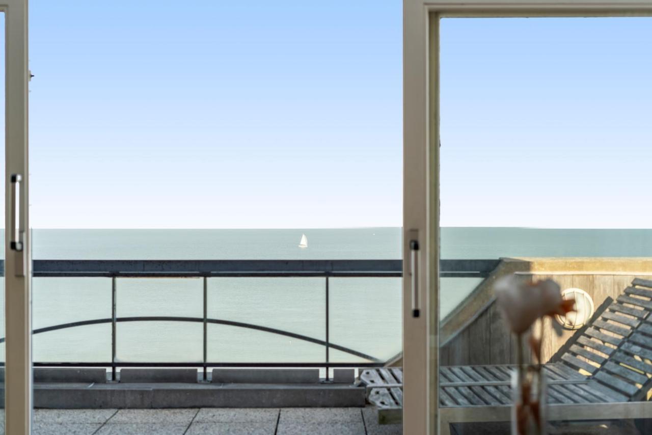 Penthouse App Met Imposant & Eindeloos Zeezicht Daire Middelkerke Dış mekan fotoğraf