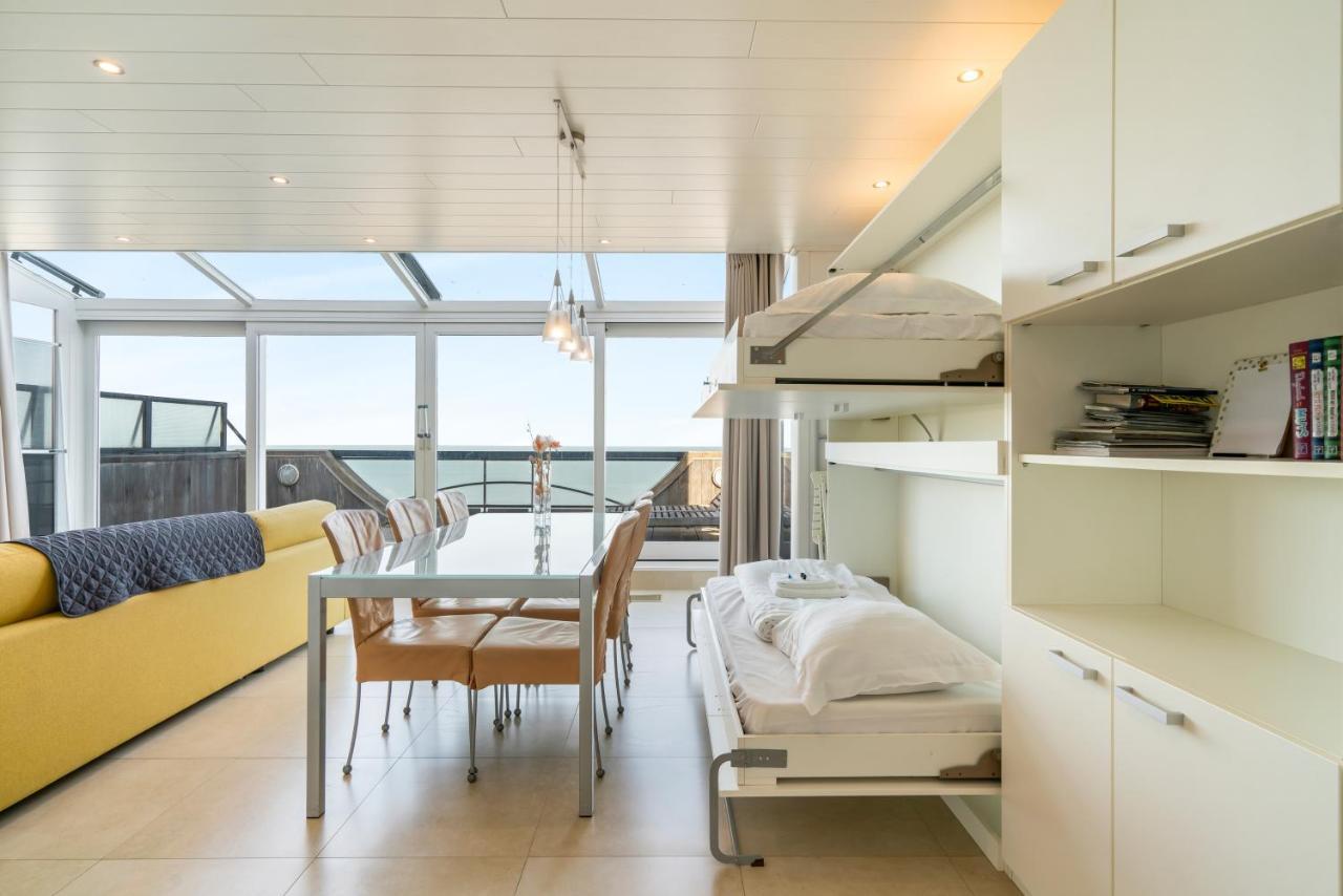 Penthouse App Met Imposant & Eindeloos Zeezicht Daire Middelkerke Dış mekan fotoğraf